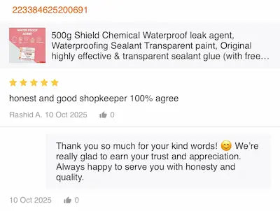 Customer review 1